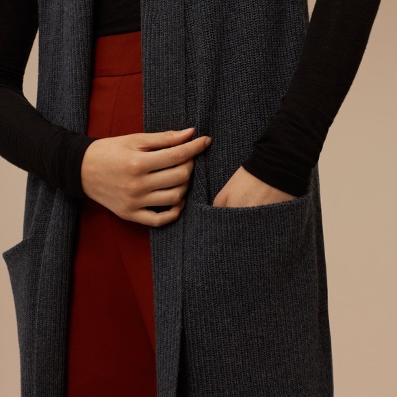 SOLD!!!Wilfred Olivie charcoal cardigan - Picture 4 of 9